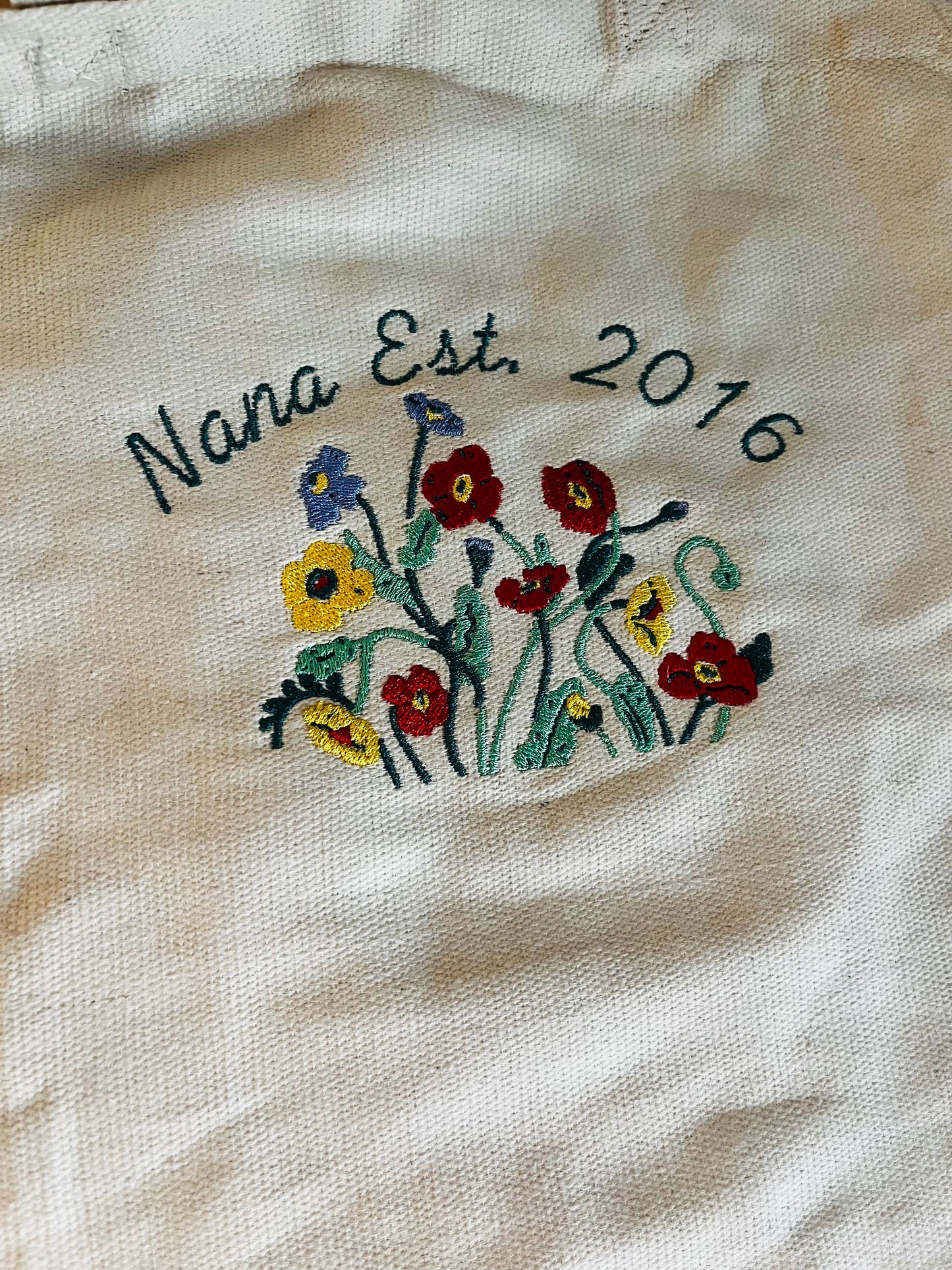 Mama/ Grandma Floral Tote or Apron