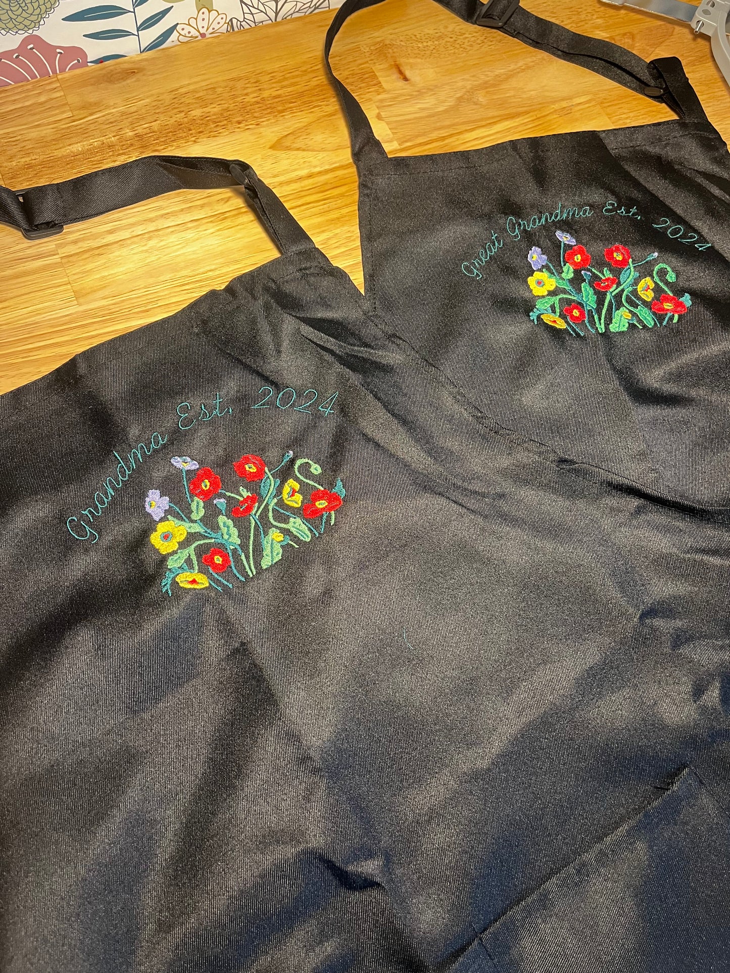 Mama/ Grandma Floral Tote or Apron